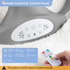 LAREX Baby Swing Infant Swing Electric Toddler Baby Rocker Portable for Newborn Boy Girl, 5 Sway Speeds with Remote Control, 10 Preset Melodies and Bluetooth, 0-6 Months Max 20 Lbs (Black)
