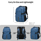 ARCTIC HUNTER AH Business Laptop Backpack for Men Work Commuting, 30L Large Travel Carry On Backpack Flight Approved for Airplane, Professional College Backpacks Casual Daypack Black