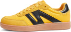 LUCKY STEP Women Classic Retro Gum Sole Fashion Sneakers Casual Tennis Skate Shoe Genuine Leather Walking Footwear Anti Slip Trainers