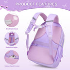 DIGOBAY Backpack for Girls, 3PCS Girls Backpack for School with Lunch Bag Pencil Case, Cute Kids Teens Bookbag for Kindergarten Elementary Preschool Middle School (Pink)