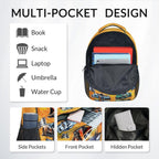 Boys Back Pack for Kids School Backpack with Airplane Print, 17 Inch Toddlers Bookbag with Padded Shoulder Straps, Lightweight Book Bag for Back to School Gifts