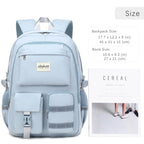 abshoo Big Student Laptop Backpack For College Women Middle High School Teen Girls Bookbag Travel Daypack (Black) | For College