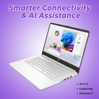 HP 14" Everyday Laptop • Copilot AI • Latest Intel 4-Core Processor • 4GB RAM • 64GB eMMC + 1TB Cloud Storage • 2026 Edition • Windows 11 • Microsoft 365 • Thin & Portable • Royal Blue