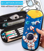 Pencil Case for Boys 3D EVA Cartoon Storage Pouch Pen Holder for School Kids Large-Capacity Storage Box Children's Student Gift Stationery Box