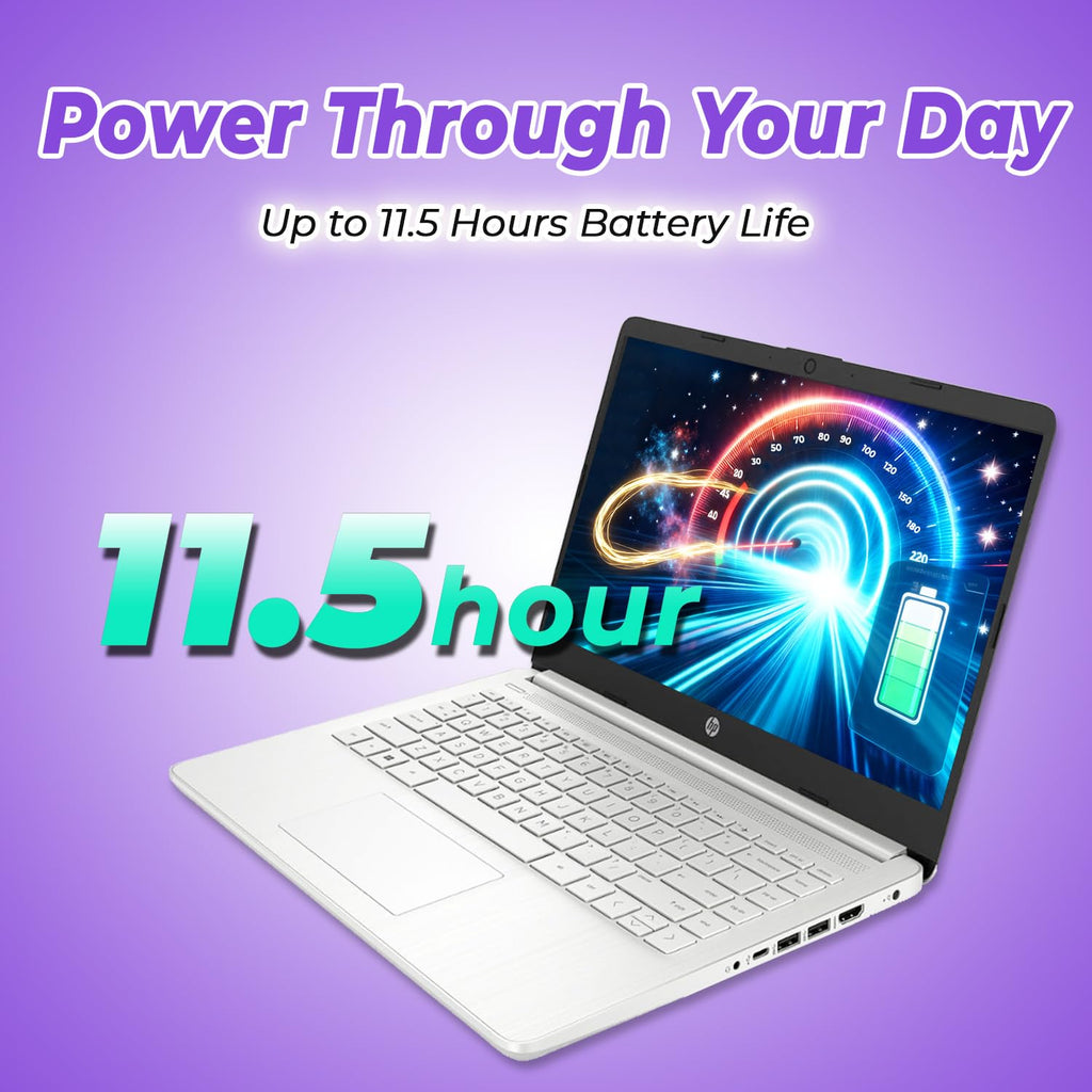 HP 14" Everyday Laptop • Copilot AI • Latest Intel 4-Core Processor • 4GB RAM • 64GB eMMC + 1TB Cloud Storage • 2026 Edition • Windows 11 • Microsoft 365 • Thin & Portable • Royal Blue