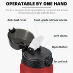 Fanhaw 20 Oz Kids Insulated Stainless Steel Water Bottle with Straw Lid, Leakproof & Anti-Dust Everyday Use Bottle for School, Women & Men, Back to School Essentials (Black)