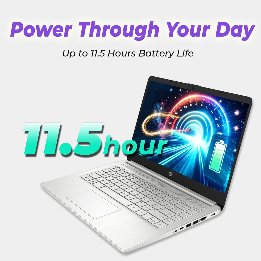 HP 14" Everyday Laptop • Copilot AI • Latest Intel 4-Core Processor • 4GB RAM • 64GB eMMC + 1TB Cloud Storage • 2026 Edition • Windows 11 • Microsoft 365 • Thin & Portable • Royal Blue
