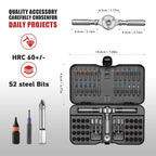 VMAN Ratchet Screwdriver Set, magnetic Screwdriver sets, S2 Steel Bits, DIY Combination Flexible Shaft, Suitable for Furniture Assembly, Precision Electrical Appliance Repair, Bicycle Tools