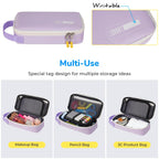 ECHSRT Large Pencil Case, Aesthetic Pen Pouch with Big Capacity, Minimalist Portable Stationery Bag with Handle for Office Organizer Aesthetic Pencil Cases