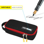 ECHSRT Large Pencil Case, Aesthetic Pen Pouch with Big Capacity, Minimalist Portable Stationery Bag with Handle for Office Organizer Aesthetic Pencil Cases