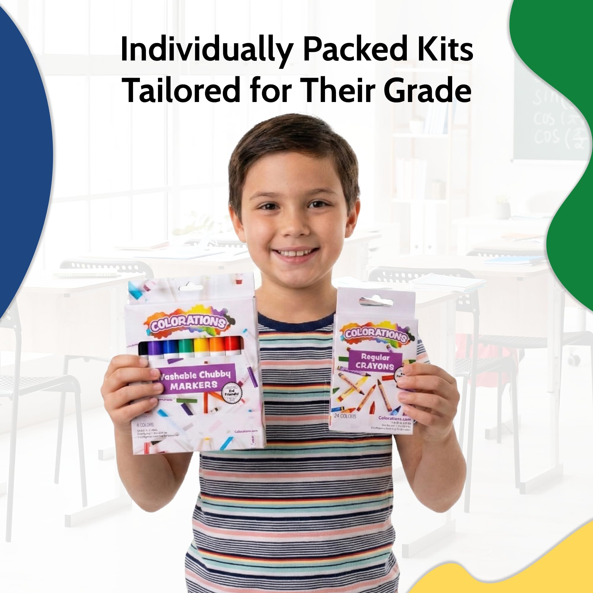 EPI Essentials Back to School Supplies for Kids 6th-12th Grade – 51 Items in Kit – Middle to High School Supply Packs – College-Ruled Bundle with Composition Notebooks – Suitable for Homeschooling
