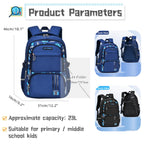 Bansusu Boys Backpack for Kids School Bag, Primary Middle School Backpack for Boys Bookbags