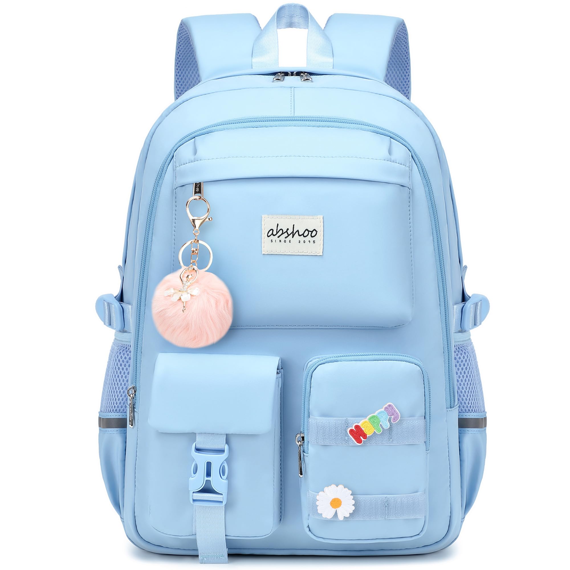 abshoo Big Student Laptop Backpack For College Women Middle High School Teen Girls Bookbag Travel Daypack (Black) | For College