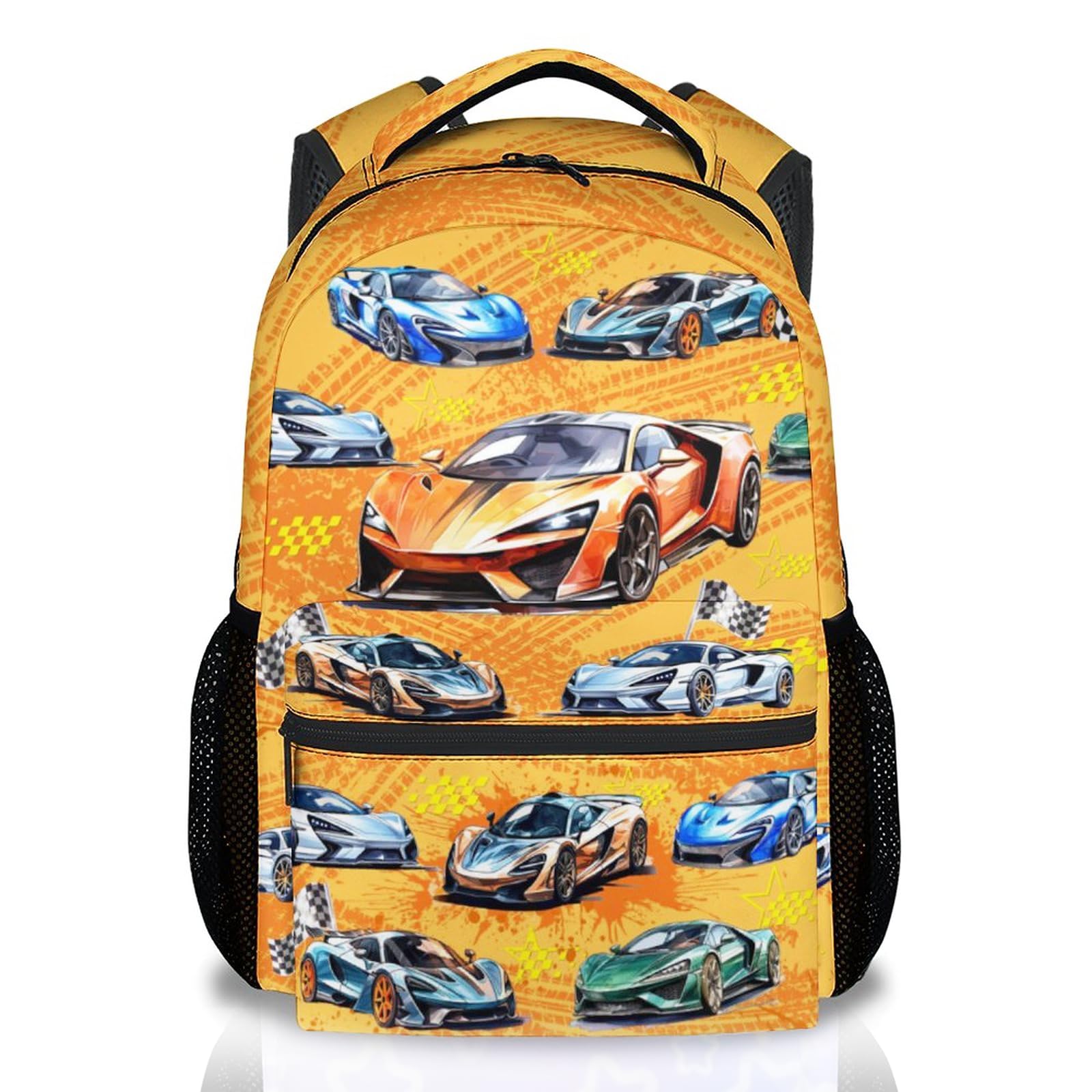 Boys Back Pack for Kids School Backpack with Airplane Print, 17 Inch Toddlers Bookbag with Padded Shoulder Straps, Lightweight Book Bag for Back to School Gifts