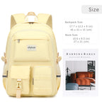 abshoo Big Student Laptop Backpack For College Women Middle High School Teen Girls Bookbag Travel Daypack (Black) | For College