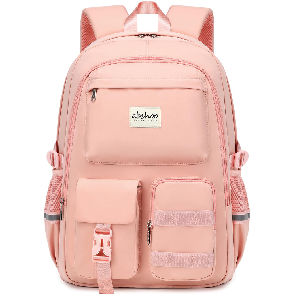 abshoo Big Student Laptop Backpack For College Women Middle High School Teen Girls Bookbag Travel Daypack (Black) | For College