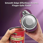 Kitchen Mama Orbit One Rechargeable Electric Can Opener: Hands-free, USB-C Charging, Automatic Stop, Smooth Edge, Safety, Blade for Large Cans, Heavy Duty, Soda and Pop Can, with Storage Box (Black)
