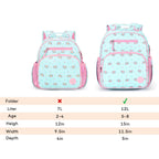 mibasies Kids Backpack for Girls: Girls Backpack 5-8 - Kindergarten Elementary School Bookbag for Girl - Flower Pink