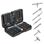 VMAN Ratchet Screwdriver Set, magnetic Screwdriver sets, S2 Steel Bits, DIY Combination Flexible Shaft, Suitable for Furniture Assembly, Precision Electrical Appliance Repair, Bicycle Tools