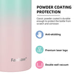 Fanhaw 20 Oz Kids Insulated Stainless Steel Water Bottle with Straw Lid, Leakproof & Anti-Dust Everyday Use Bottle for School, Women & Men, Back to School Essentials (Black)