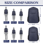 Travel Laptop Backpack 17 Inch, Sturdy Professional Travel Backpack for Men Women with LifetimeWarranty, Airline Approved Big Large Business Work College Computer Backpack, Black