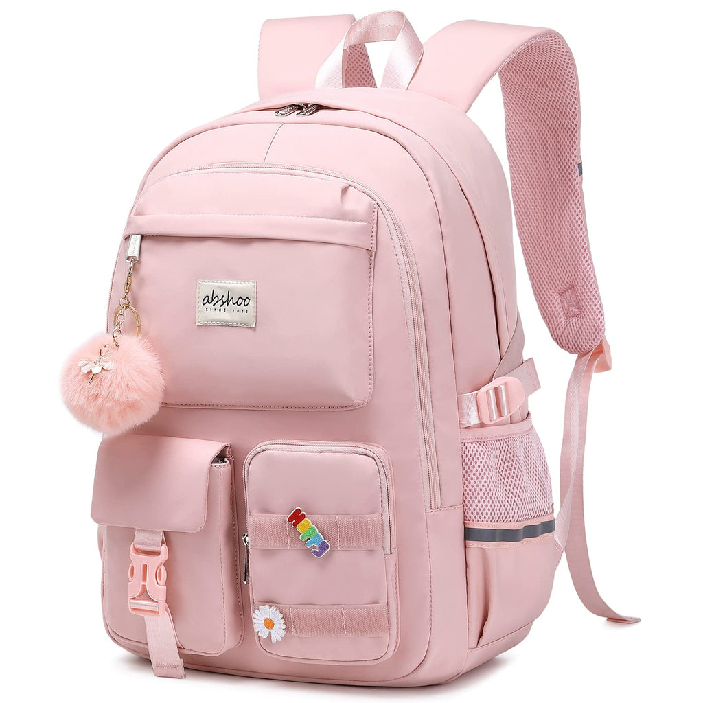 abshoo Big Student Laptop Backpack For College Women Middle High School Teen Girls Bookbag Travel Daypack (Black) | For College