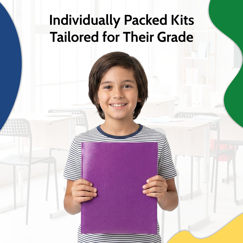 EPI Essentials Back to School Supplies for Kids 6th-12th Grade – 51 Items in Kit – Middle to High School Supply Packs – College-Ruled Bundle with Composition Notebooks – Suitable for Homeschooling