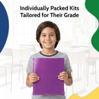 EPI Essentials Back to School Supplies for Kids 6th-12th Grade – 51 Items in Kit – Middle to High School Supply Packs – College-Ruled Bundle with Composition Notebooks – Suitable for Homeschooling
