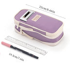 EASTHILL Big Capacity Pencil Case Large Pencil Pouch Stationery Pen Bag for Teen Girls-Green