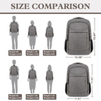 Travel Laptop Backpack 17 Inch, Sturdy Professional Travel Backpack for Men Women with LifetimeWarranty, Airline Approved Big Large Business Work College Computer Backpack, Black