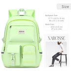 abshoo Big Student Laptop Backpack For College Women Middle High School Teen Girls Bookbag Travel Daypack (Black) | For College