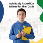 EPI Essentials Back to School Supplies for Kids 6th-12th Grade – 51 Items in Kit – Middle to High School Supply Packs – College-Ruled Bundle with Composition Notebooks – Suitable for Homeschooling