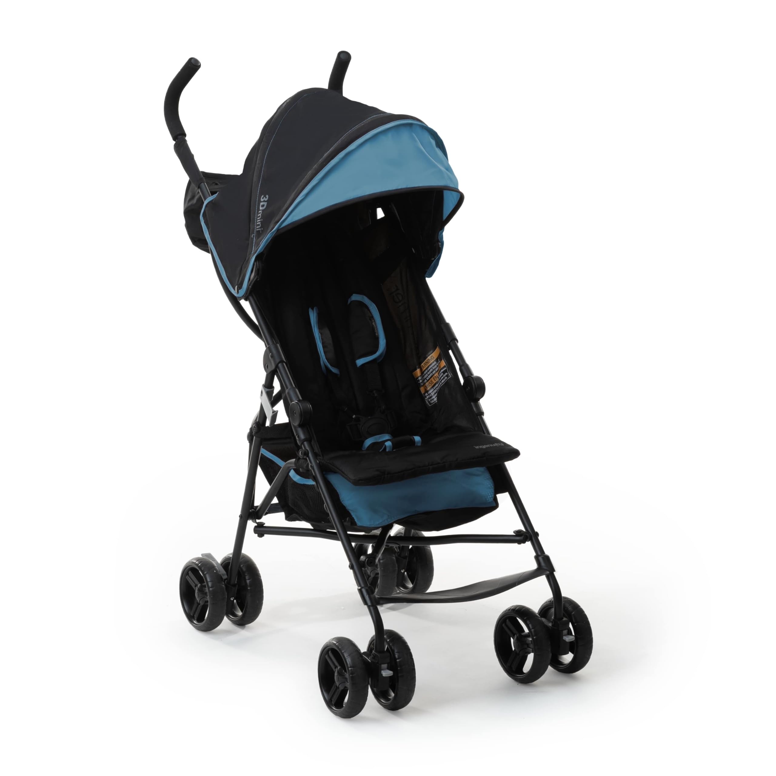 Ingenuity 3D Mini Convenience Stroller – Lightweight Stroller with Compact Fold, Multi-Position Recline, Canopy with Pop Out Sun Visor and More – Umbrella Stroller for Travel, Pink