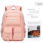 abshoo Big Student Laptop Backpack For College Women Middle High School Teen Girls Bookbag Travel Daypack (Black) | For College