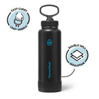 ThermoFlask Insulated Water Bottle with Straw Lid (24 oz, Purple Sunset) - Leakproof, Stainless Steel Water Bottle for Cold & Hot Drinks, Travel & Daily Hydration