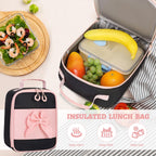 DIGOBAY Backpack for Girls, 3PCS Girls Backpack for School with Lunch Bag Pencil Case, Cute Kids Teens Bookbag for Kindergarten Elementary Preschool Middle School (Pink)