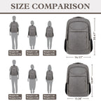 Travel Laptop Backpack 17 Inch, Sturdy Professional Travel Backpack for Men Women with LifetimeWarranty, Airline Approved Big Large Business Work College Computer Backpack, Black