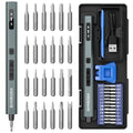 SHARDEN Mini Electric Screwdriver, 29 in 1 Small Electric Screw Driver Kit with 24 Magnetic Bits, Precision Cordless Repair Tool for Phone, Camera, Laptop, Watch