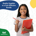 EPI Essentials Back to School Supplies for Kids 6th-12th Grade – 51 Items in Kit – Middle to High School Supply Packs – College-Ruled Bundle with Composition Notebooks – Suitable for Homeschooling