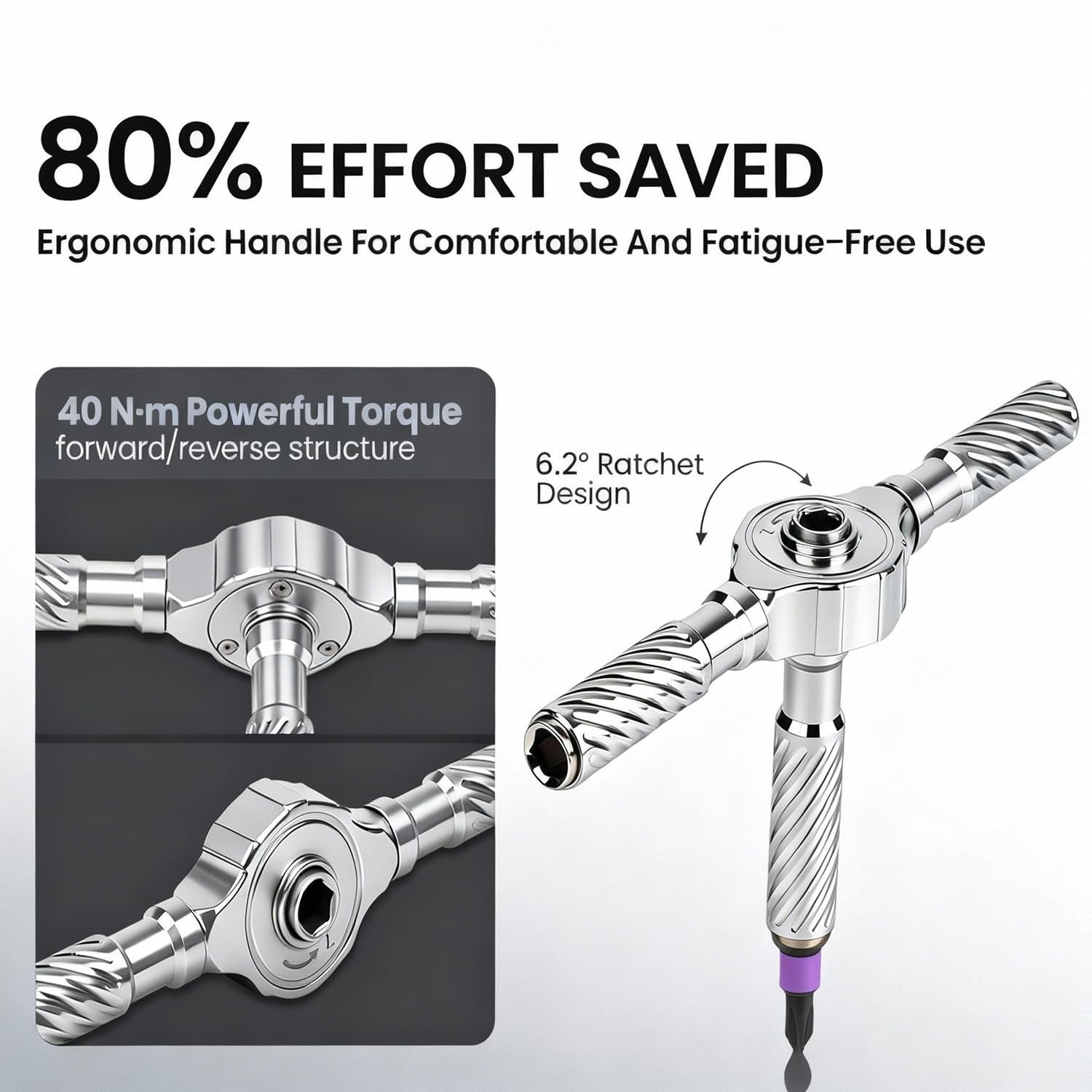 VMAN Ratchet Screwdriver Set, magnetic Screwdriver sets, S2 Steel Bits, DIY Combination Flexible Shaft, Suitable for Furniture Assembly, Precision Electrical Appliance Repair, Bicycle Tools