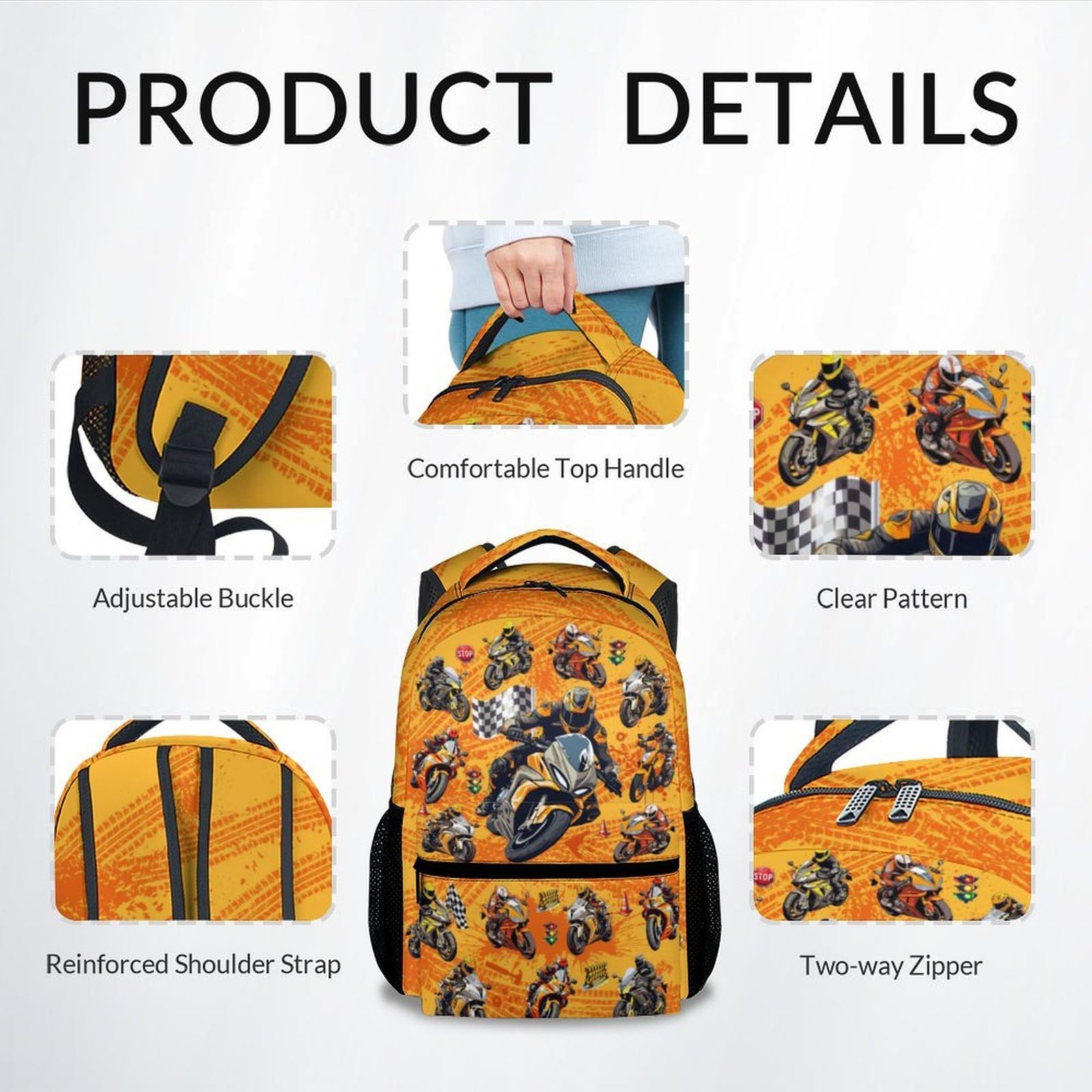 Boys Back Pack for Kids School Backpack with Airplane Print, 17 Inch Toddlers Bookbag with Padded Shoulder Straps, Lightweight Book Bag for Back to School Gifts