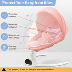 LAREX Baby Swing Infant Swing Electric Toddler Baby Rocker Portable for Newborn Boy Girl, 5 Sway Speeds with Remote Control, 10 Preset Melodies and Bluetooth, 0-6 Months Max 20 Lbs (Black)