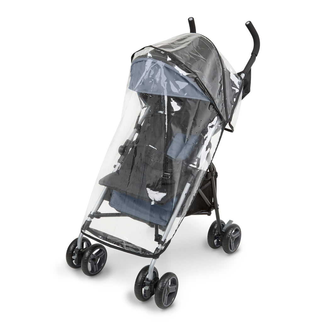 Ingenuity 3D Mini Convenience Stroller – Lightweight Stroller with Compact Fold, Multi-Position Recline, Canopy with Pop Out Sun Visor and More – Umbrella Stroller for Travel, Pink