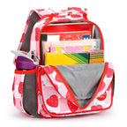 mibasies Kids Backpack for Girls: Girls Backpack 5-8 - Kindergarten Elementary School Bookbag for Girl - Flower Pink