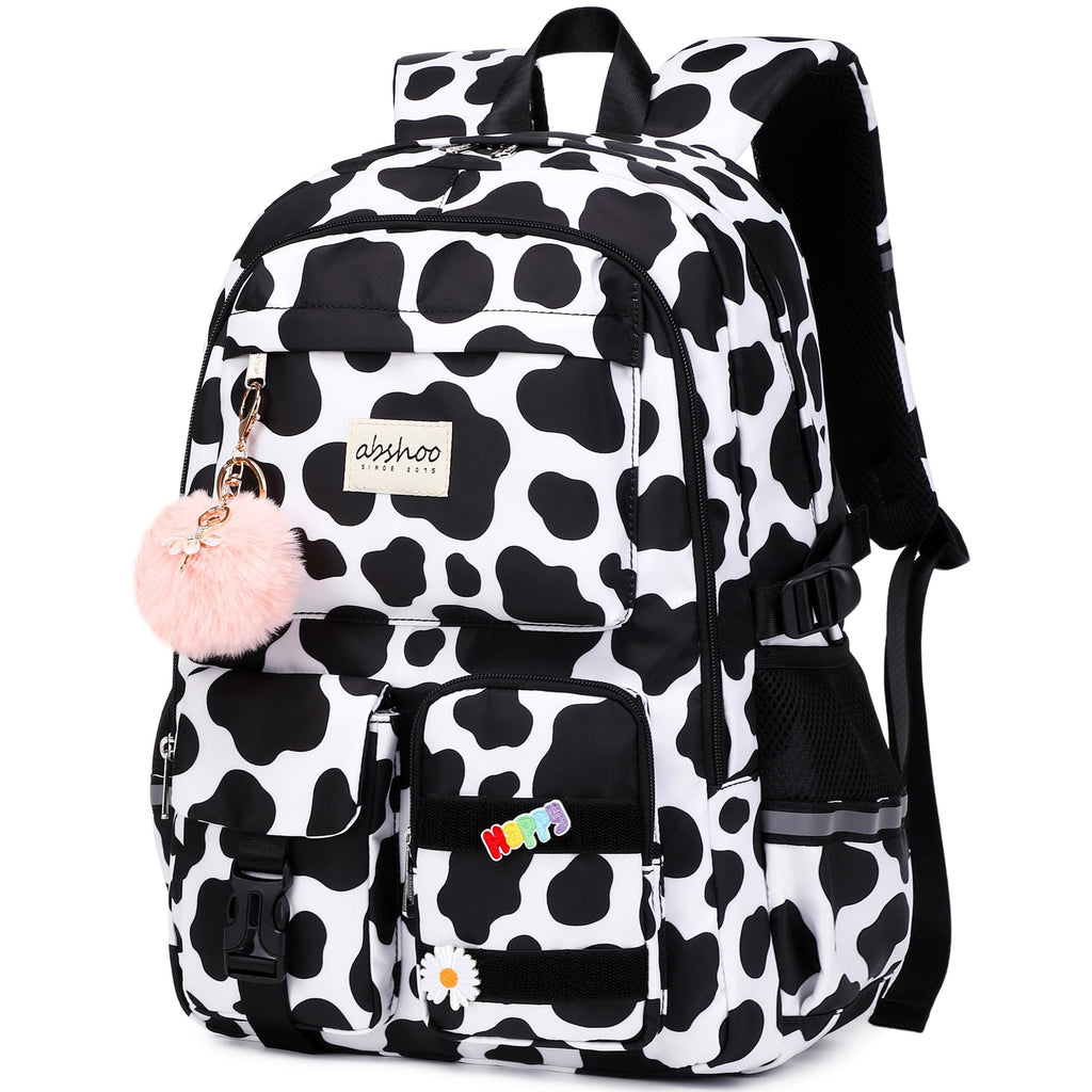 abshoo Big Student Laptop Backpack For College Women Middle High School Teen Girls Bookbag Travel Daypack (Black) | For College