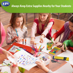EPI Essentials Back to School Supplies for Kids 6th-12th Grade – 51 Items in Kit – Middle to High School Supply Packs – College-Ruled Bundle with Composition Notebooks – Suitable for Homeschooling