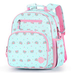 mibasies Kids Backpack for Girls: Girls Backpack 5-8 - Kindergarten Elementary School Bookbag for Girl - Flower Pink