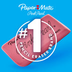 Paper Mate Erasers, Pink Pearl, 12 Count - Latex Free and Smudge Resistant, Back to School, Teacher Supplies