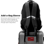 Swissdigital Design Laptop Backpack with USB Charging Port, Travel Backpack Fits 15.6 inches Computer, 31L College School Backpack for Men, Black | SD803-01