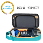 ECHSRT Large Pencil Case, Aesthetic Pen Pouch with Big Capacity, Minimalist Portable Stationery Bag with Handle for Office Organizer Aesthetic Pencil Cases